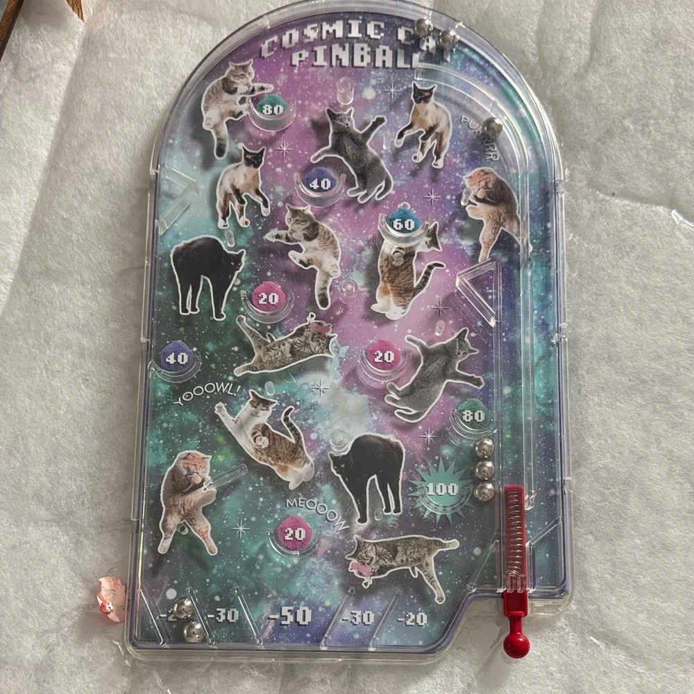 Cosmic Cat Pinball Game